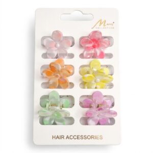 Murry Collection Small Hair Fade Mix Colour Flower 6PC #FC908