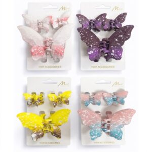 Murry Collection butterfly style jaw clip in mixed colours