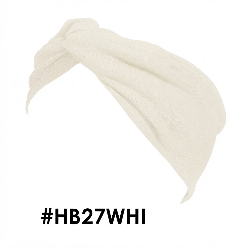 White tie wide headband from Murry Collection