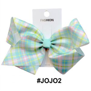 Fancy Jojo Hair Clip in Lite Green Colour with Stylish 12PC #JOJO2