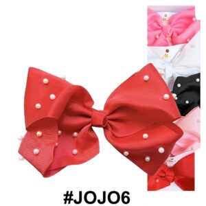 Fancy Jojo Hair Clip in mixed colors with beads