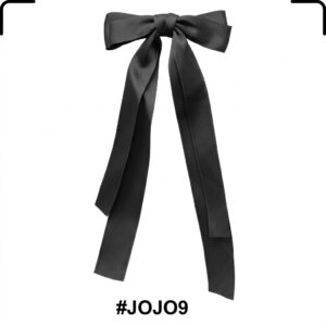 Fancy Jo Hair Clip with Long Tail in Black #JOJO9