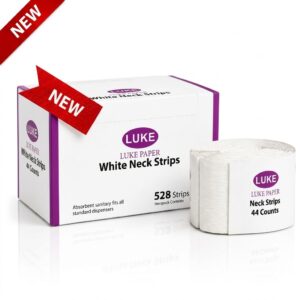 Luke Wrap It White Neck Strip 12×44 for Salon Use #LUKEWHI