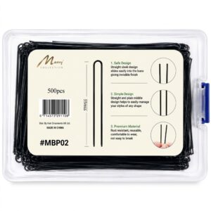 Murry Collection Straight Hair Pins 55mm 500pcs in a clear container