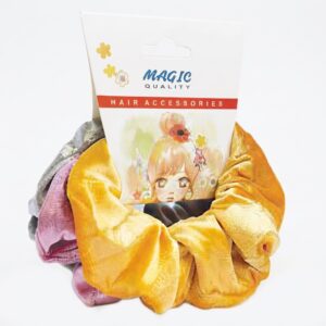 Magic Collection Small Assorted Hair Scrunchies 3Pcs #S3AST