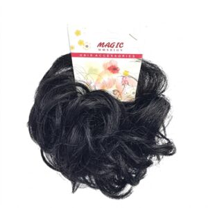 Magic Collection Jumbo Hair Scrunchy in Black #SC8028