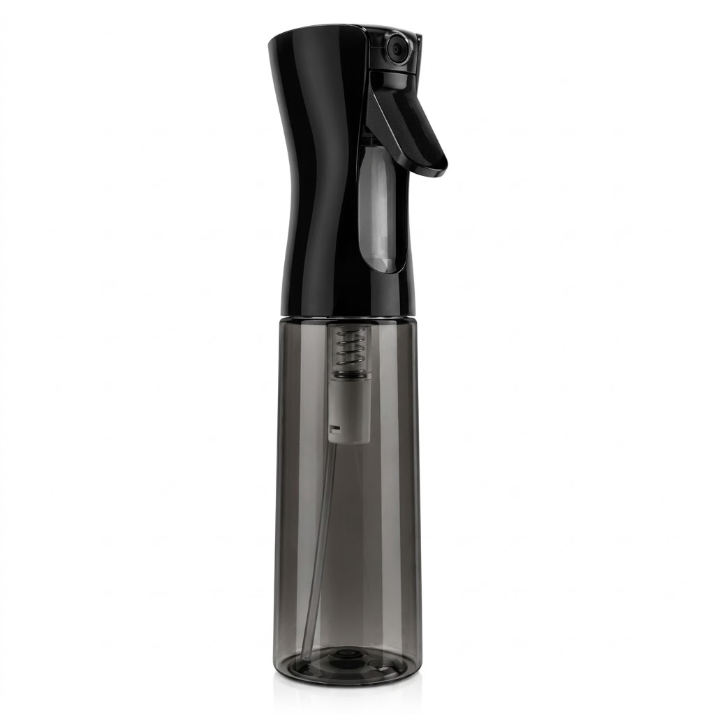 Murry Collection 200ml clear black mist spray bottle with ergonomic trigger