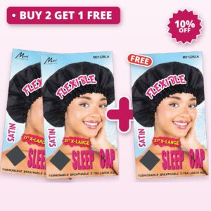Satin Sleep Cap Pack — Buy 2 Get 1 FREE