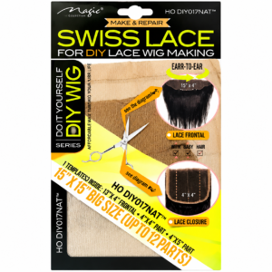 Swiss Lace for DIY Lace Wig Making Big Size 15"x15" - Natural - #DIY017NAT