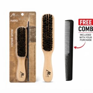 Hard Narrow Brush with Free Barber Comb #7726C