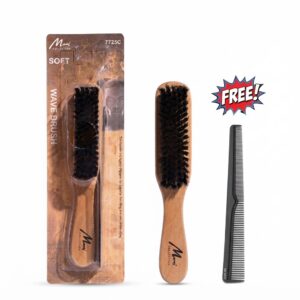 Soft Narrow Brush with Free Barber Comb #7725C