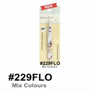 Floral Print Tweezers, Stainless Steel Precision Tool #229FLO