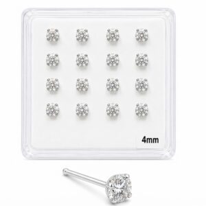 4mm Crystal Nose Studs 20-Pack Display Card #NSCJ