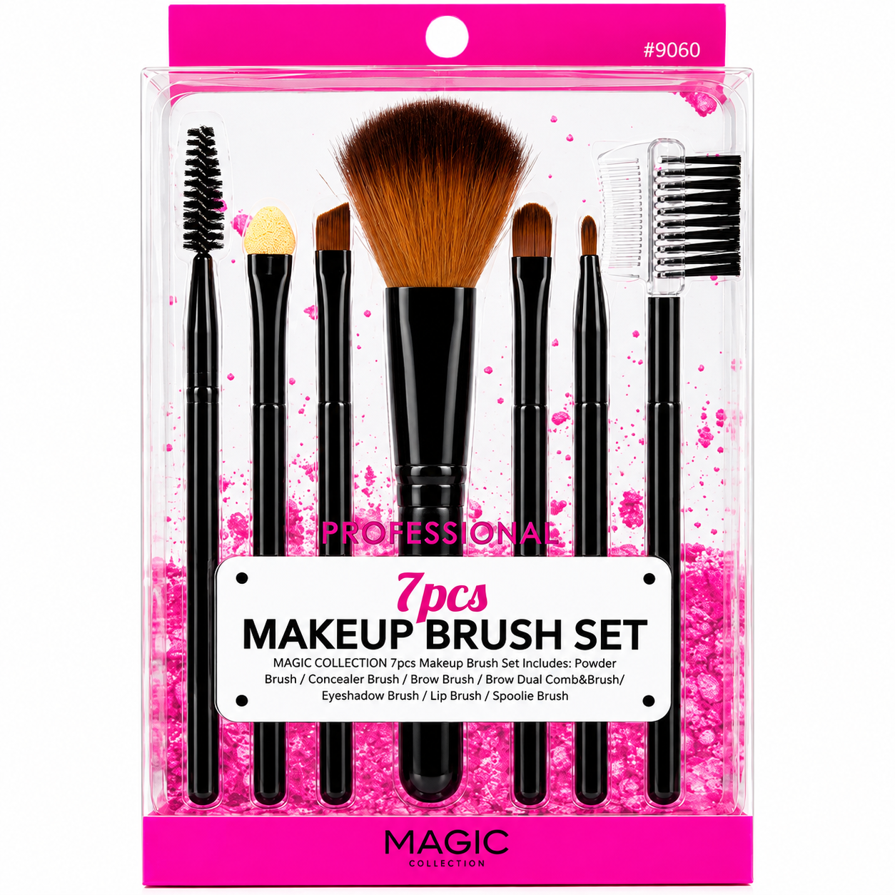 Magic Collection Makeup Brush Set - 7 Piece #9060