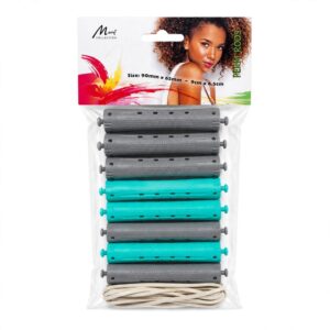 Murry Collection Hair Perm Rods, Mint Green & Grey #RO100