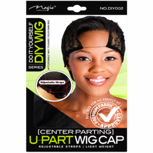 U-Part Wig Cap Center Parting Adjustable Straps #DIY002
