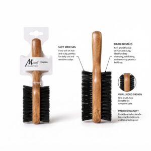 Wooden Bristle Brush Murry Collection #CB003D