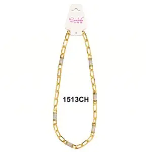 Sunbelle Gold & Silver Neck Chain Elegant Design #1513CH