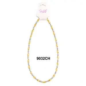 Swabeli Gold and Silver Neck Chain Elegant Design #9032CH